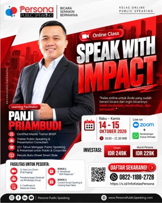 Kelas Public Speaking - Speak with Impact
