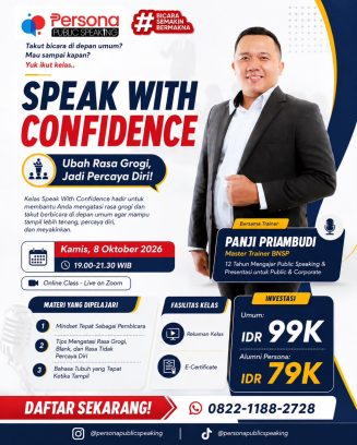 Kelas Public Speaking - Speak with Confidence